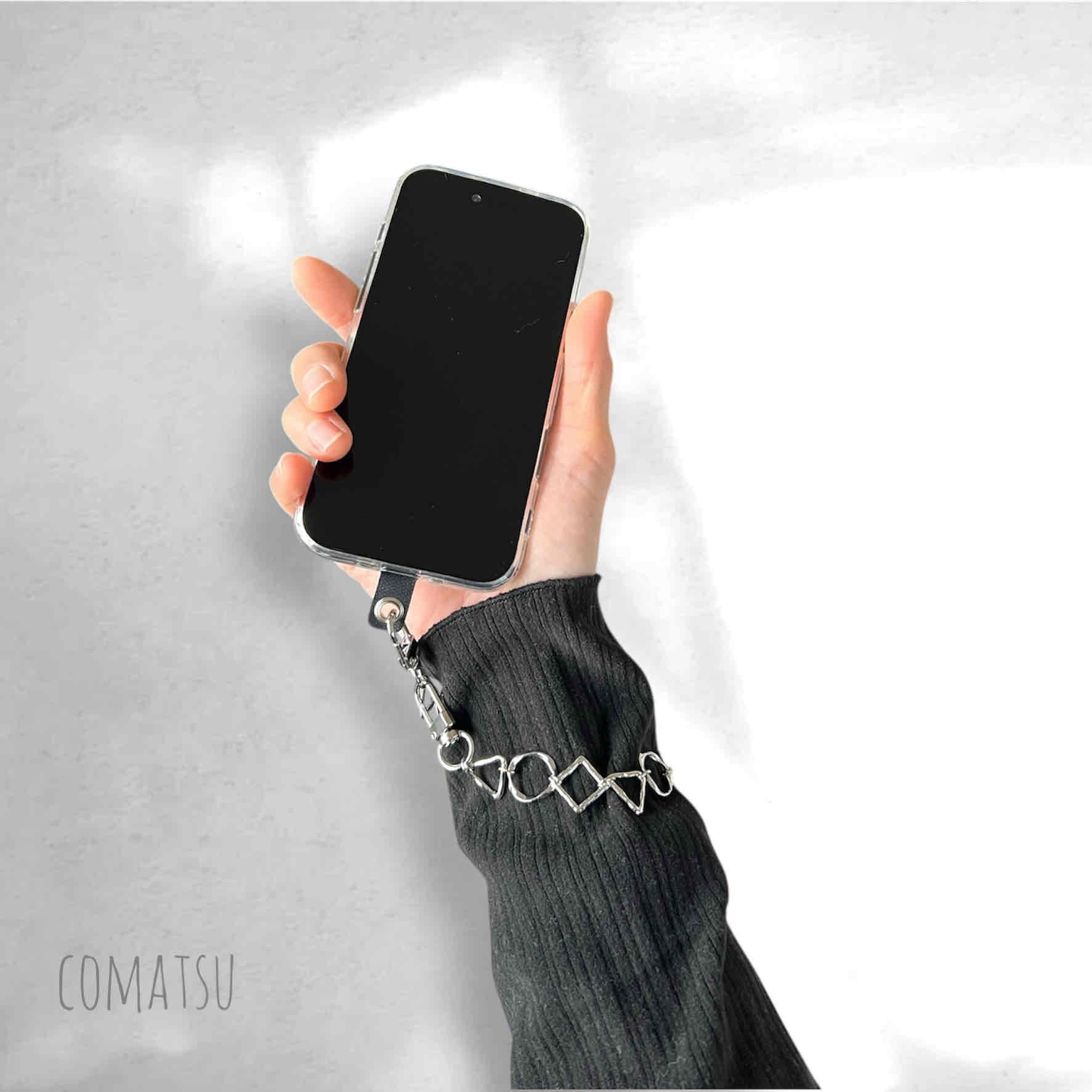 MODEsilver△〇☐ ハンドストラップ 落下防止スマホストラップ お洒落リストストラップ | 7枚目